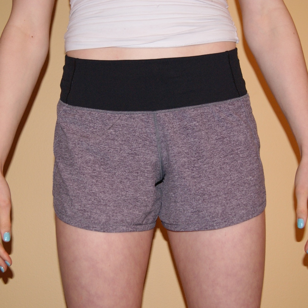 Grey Lululemon Run Times Short